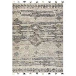 Dywan wełniany kilim 160 x 230 cm szary ARATASHEN