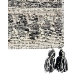 Dywan wełniany kilim 160 x 230 cm szary ARATASHEN