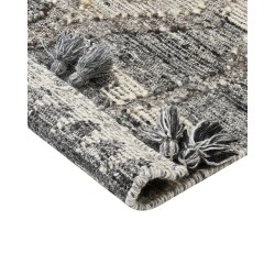 Dywan wełniany kilim 160 x 230 cm szary ARATASHEN