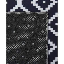 Dywan 60 x 200 cm czarno-biały KARUNGAL