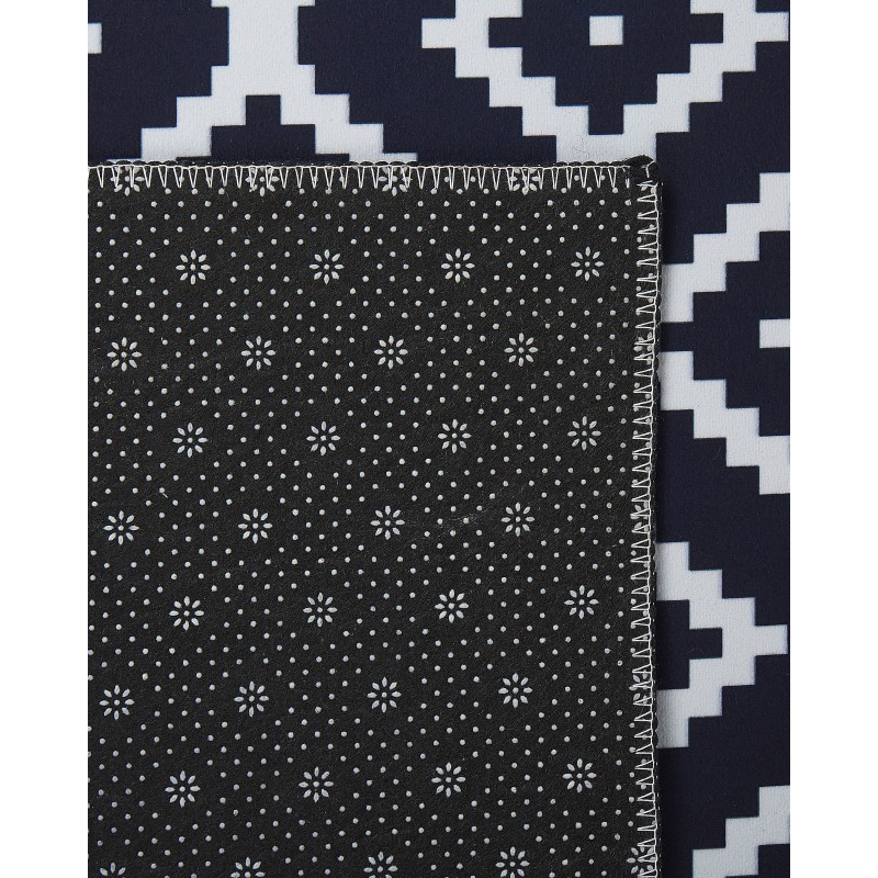 Dywan 60 x 200 cm czarno-biały KARUNGAL