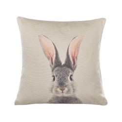 Zestaw 2 poduszek dekoracyjnych QUERCUS 45 x 45 cm Beżowoszary Wzór zwierzęcy