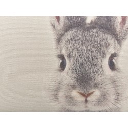 Zestaw 2 poduszek dekoracyjnych QUERCUS 45 x 45 cm Beżowoszary Wzór zwierzęcy