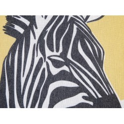 Zestaw 2 poduszek dekoracyjnych MANKETTI 45 x 45 cm Żółty Wzór zwierzęcy