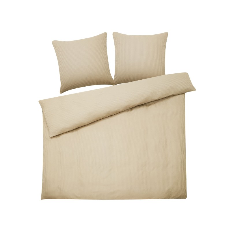 Komplet pościeli AVONDALE Bawełna satynowa 200 x 220 cm Beżowy