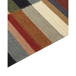Dywan wełniany kilim 80 x 150 cm wielokolorowy MUSALER