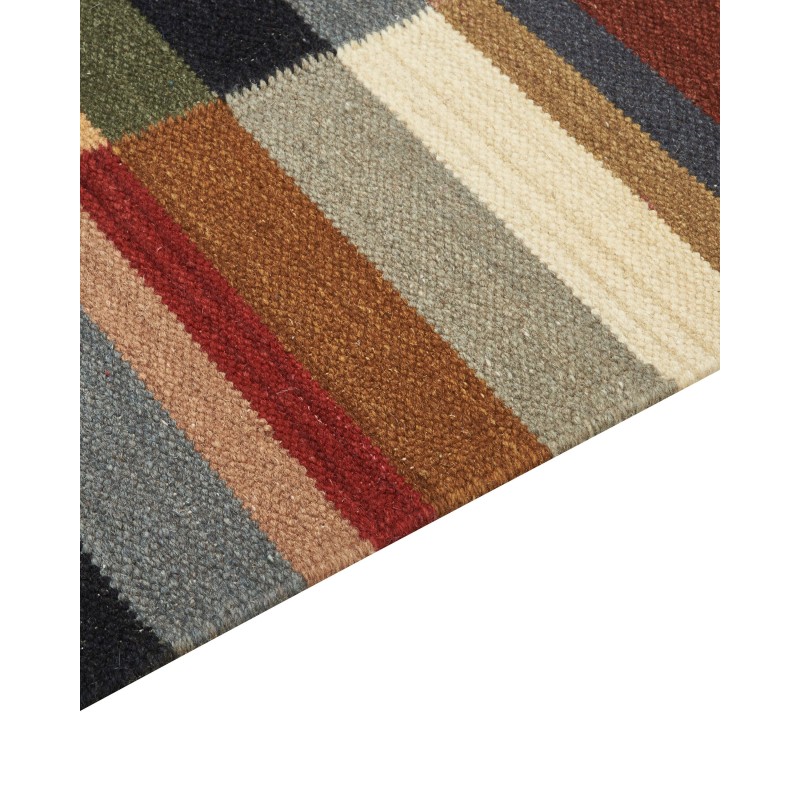 Dywan wełniany kilim 80 x 150 cm wielokolorowy MUSALER