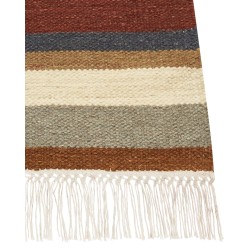 Dywan wełniany kilim 80 x 150 cm wielokolorowy MUSALER