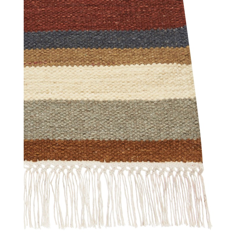 Dywan wełniany kilim 80 x 150 cm wielokolorowy MUSALER