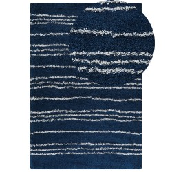 Dywan shaggy 200 x 300 cm niebieski z białym TASHIR