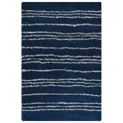 Dywan shaggy 200 x 300 cm niebieski z białym TASHIR