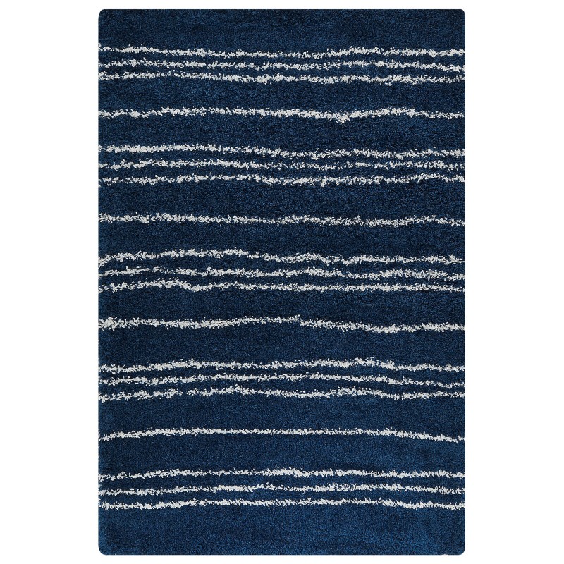 Dywan shaggy 200 x 300 cm niebieski z białym TASHIR