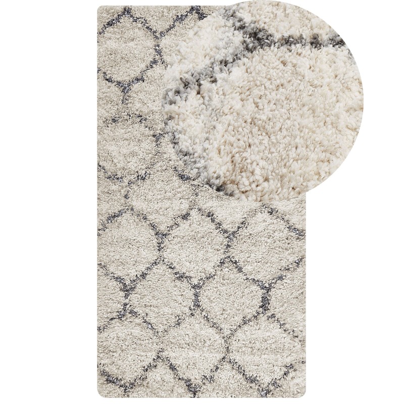 Dywan shaggy 80 x 150 cm beżowo-szary YEREVAN