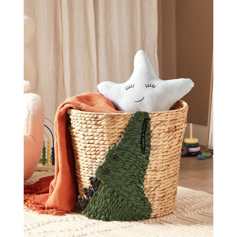 Kosz na zabawki Krokodyl LOXTON Plecionka Naturalny