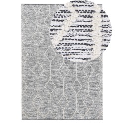 Dywan 140 x 200 cm szaro-beżowy EDREMIT