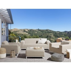 Zestaw ogrodowy ze stolikiem dla 5 osób ROVIGO Beżowy