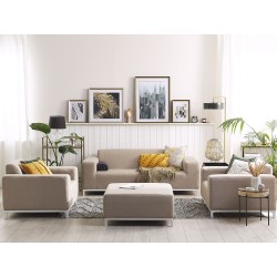 Zestaw ogrodowy ze stolikiem dla 5 osób ROVIGO Beżowy