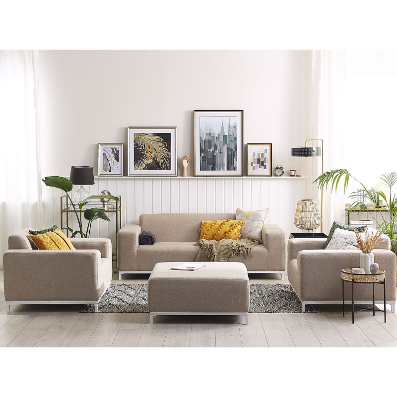 Zestaw ogrodowy ze stolikiem dla 5 osób ROVIGO Beżowy