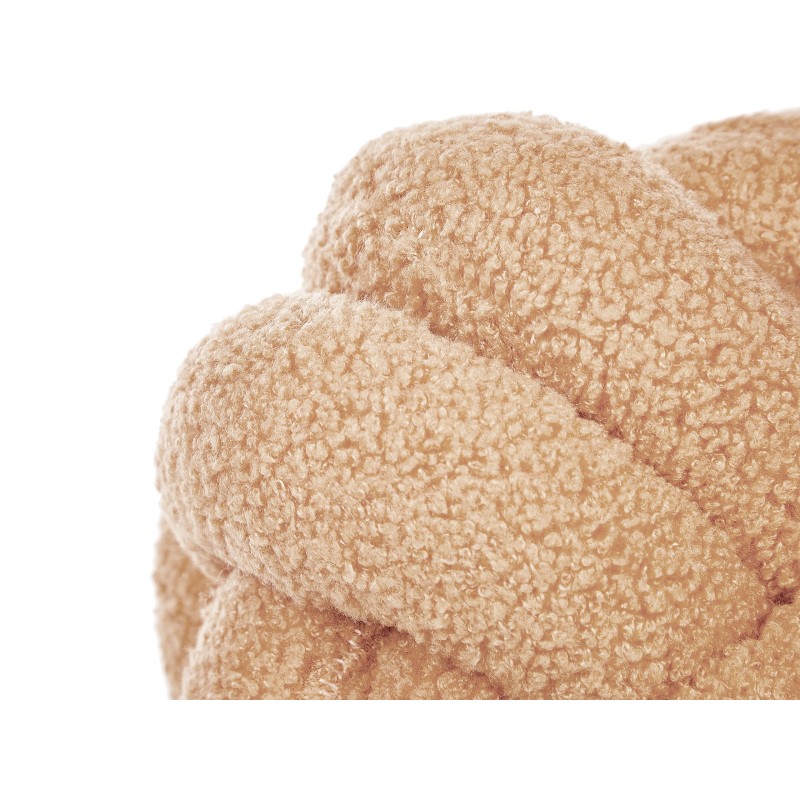 Poduszka dekoracyjna MALNI Boucle 19 x 19 cm Piaskowy Jednolity