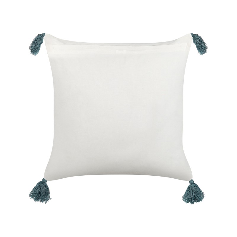 Zestaw 2 poduszek dekoracyjnych CORNUS Bawełna 45 x 45 cm Niebieski Wzór kwiatowy