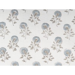 Zestaw 2 poduszek dekoracyjnych CORNUS Bawełna 45 x 45 cm Niebieski Wzór kwiatowy