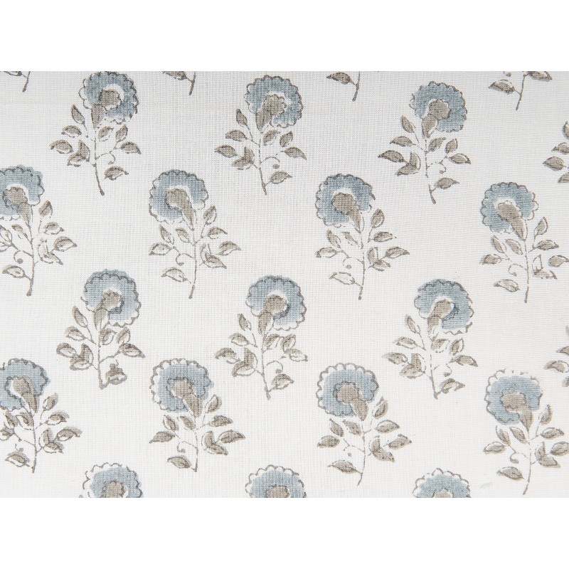 Zestaw 2 poduszek dekoracyjnych CORNUS Bawełna 45 x 45 cm Niebieski Wzór kwiatowy