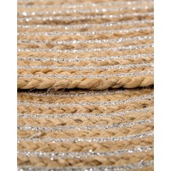 Dywan okrągły z juty ⌀ 140 cm beżowy AKBELEN