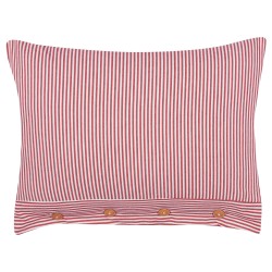 Zestaw 2 poduszek dekoracyjnych AALITA Bawełna 40 x 60 cm Czerwony W paski