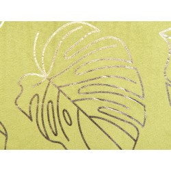 Zestaw 2 poduszek dekoracyjnych DELICIOSA Welur 45 x 45 cm Jasnozielony Wzór roślinny