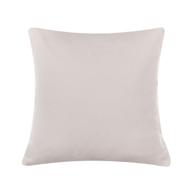 2 poduszki dekoracyjne z motywem królika 45 x 45 cm szarobeżowe TULIPA