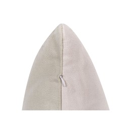 2 poduszki dekoracyjne z motywem królika 45 x 45 cm szarobeżowe TULIPA