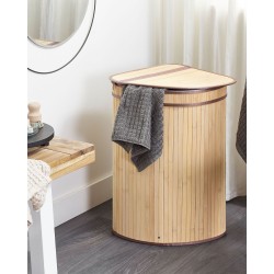 Kosz bambusowy z pokrywką jasne drewno BADULLA