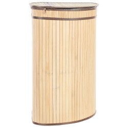 Kosz bambusowy z pokrywką jasne drewno BADULLA