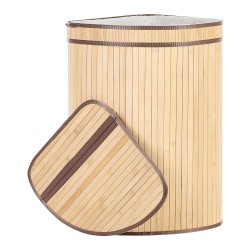 Kosz bambusowy z pokrywką jasne drewno BADULLA