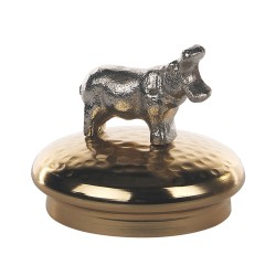 Zestaw 2 szkatułek na biżuterię LAKI Szkło Złoty