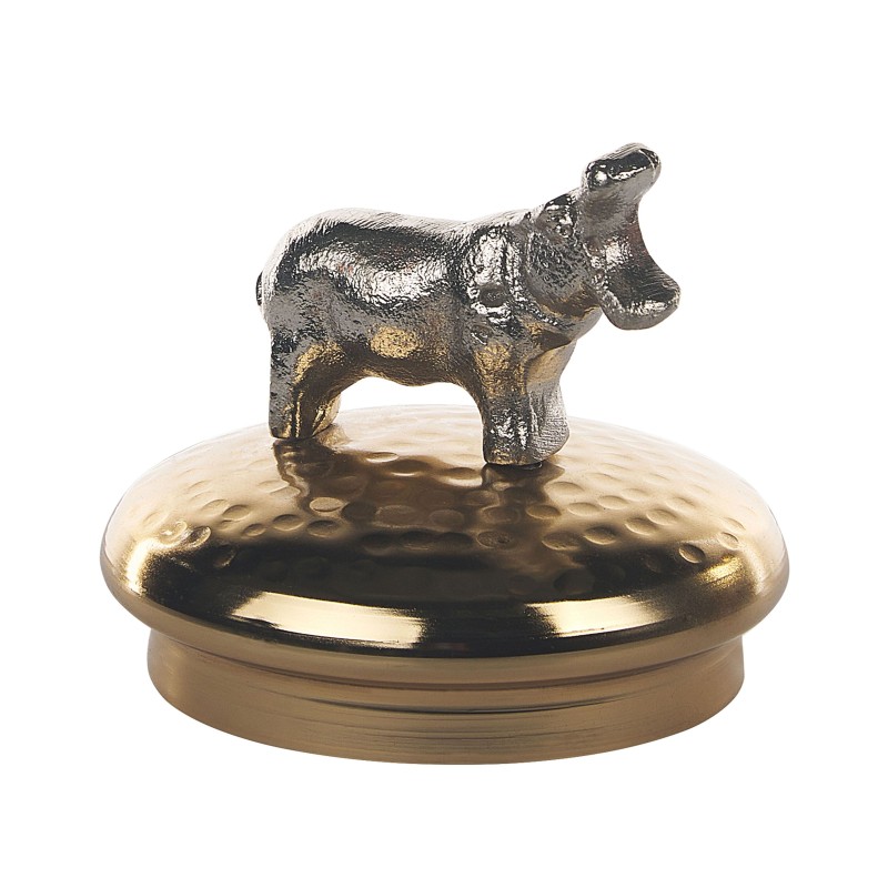 Zestaw 2 szkatułek na biżuterię LAKI Szkło Złoty