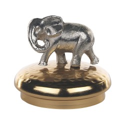 Zestaw 2 szkatułek na biżuterię LAKI Szkło Złoty