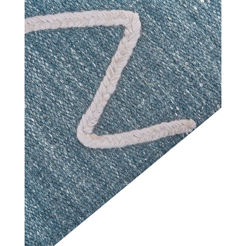 Dywan zewnętrzny 140 x 200 cm niebieski YAVU