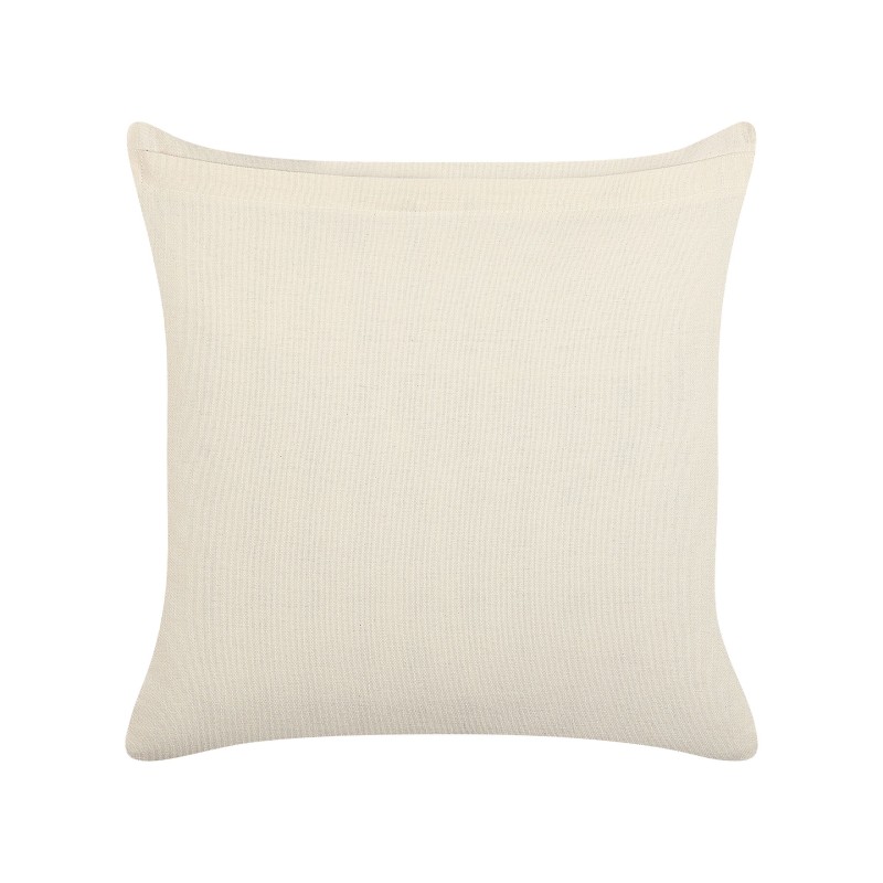 Zestaw 2 poduszek dekoracyjnych CERCIS Bawełna 45 x 45 cm Beżowy Wzór geometryczny