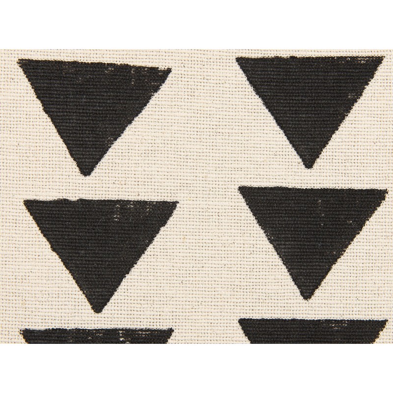 Zestaw 2 poduszek dekoracyjnych CERCIS Bawełna 45 x 45 cm Beżowy Wzór geometryczny