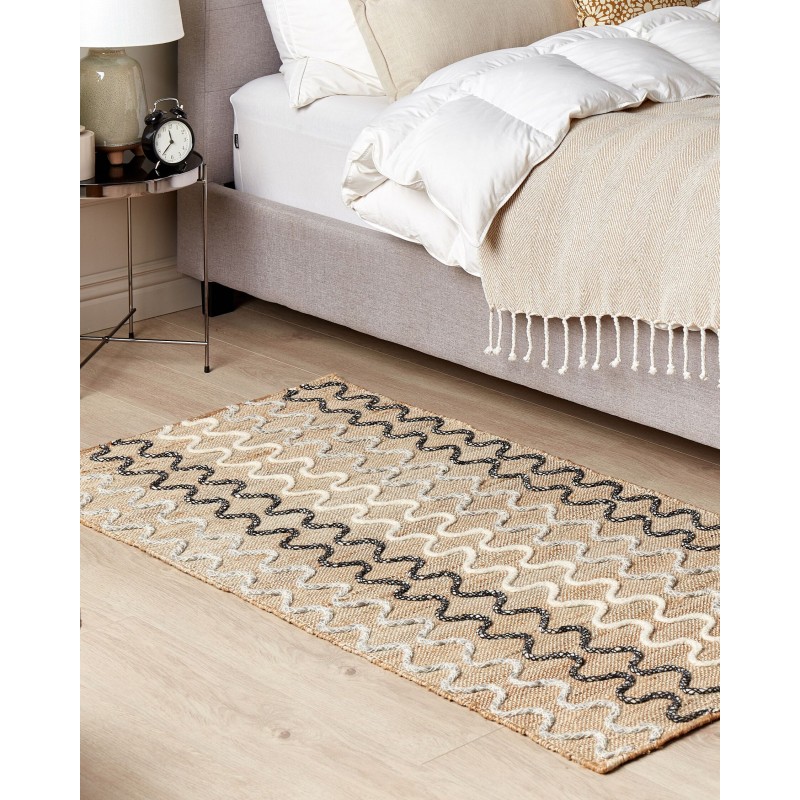 Dywan jutowy 80 x 150 cm beżowy SOGUT