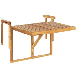 Stolik balkonowy UDINE 70 cm 69 cm Drewno akacjowe Brązowy