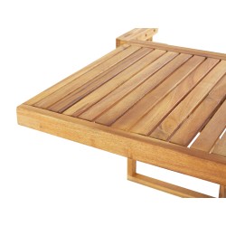 Stolik balkonowy UDINE 70 cm 69 cm Drewno akacjowe Brązowy