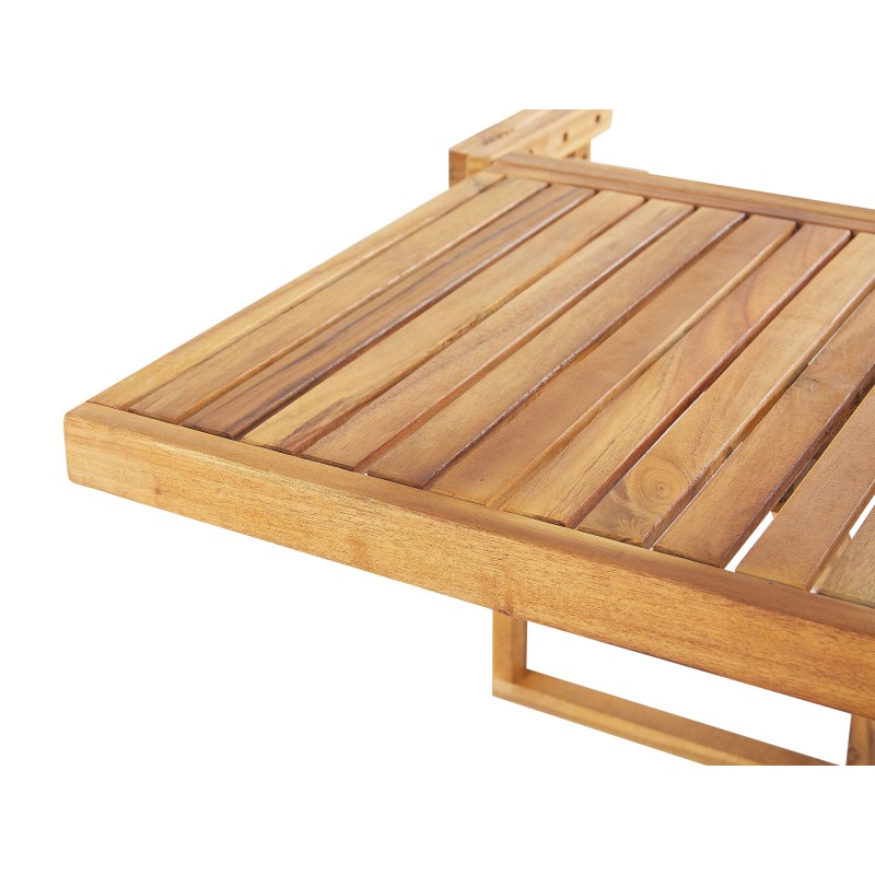 Stolik balkonowy UDINE 70 cm 69 cm Drewno akacjowe Brązowy