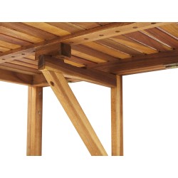 Stolik balkonowy UDINE 70 cm 69 cm Drewno akacjowe Brązowy