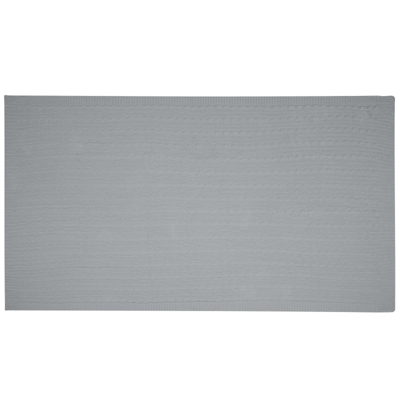 Koc ANAMUR Bawełna 110 x 180 cm Jasnoszary