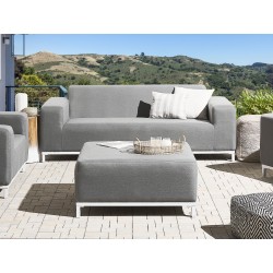 Sofa ogrodowa szara z białym ROVIGO