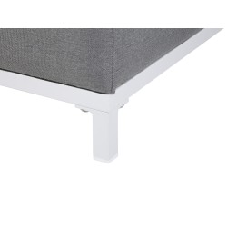 Sofa ogrodowa szara z białym ROVIGO