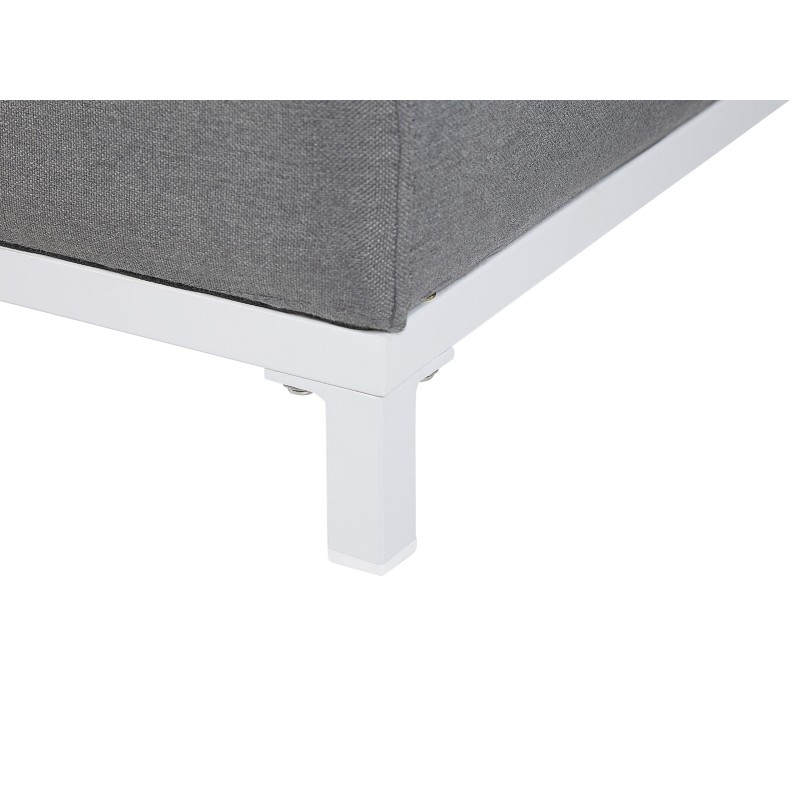 Sofa ogrodowa szara z białym ROVIGO