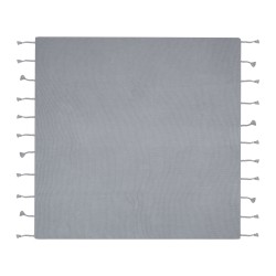 Koc NAZILLI Bawełna 125 x 150 cm Jasnoszary